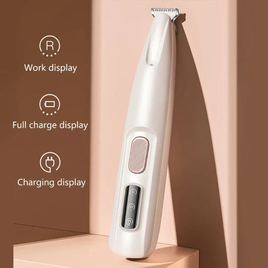 Cat Grooming Shaver with Light Low Noise USB Rechargeable Shaver